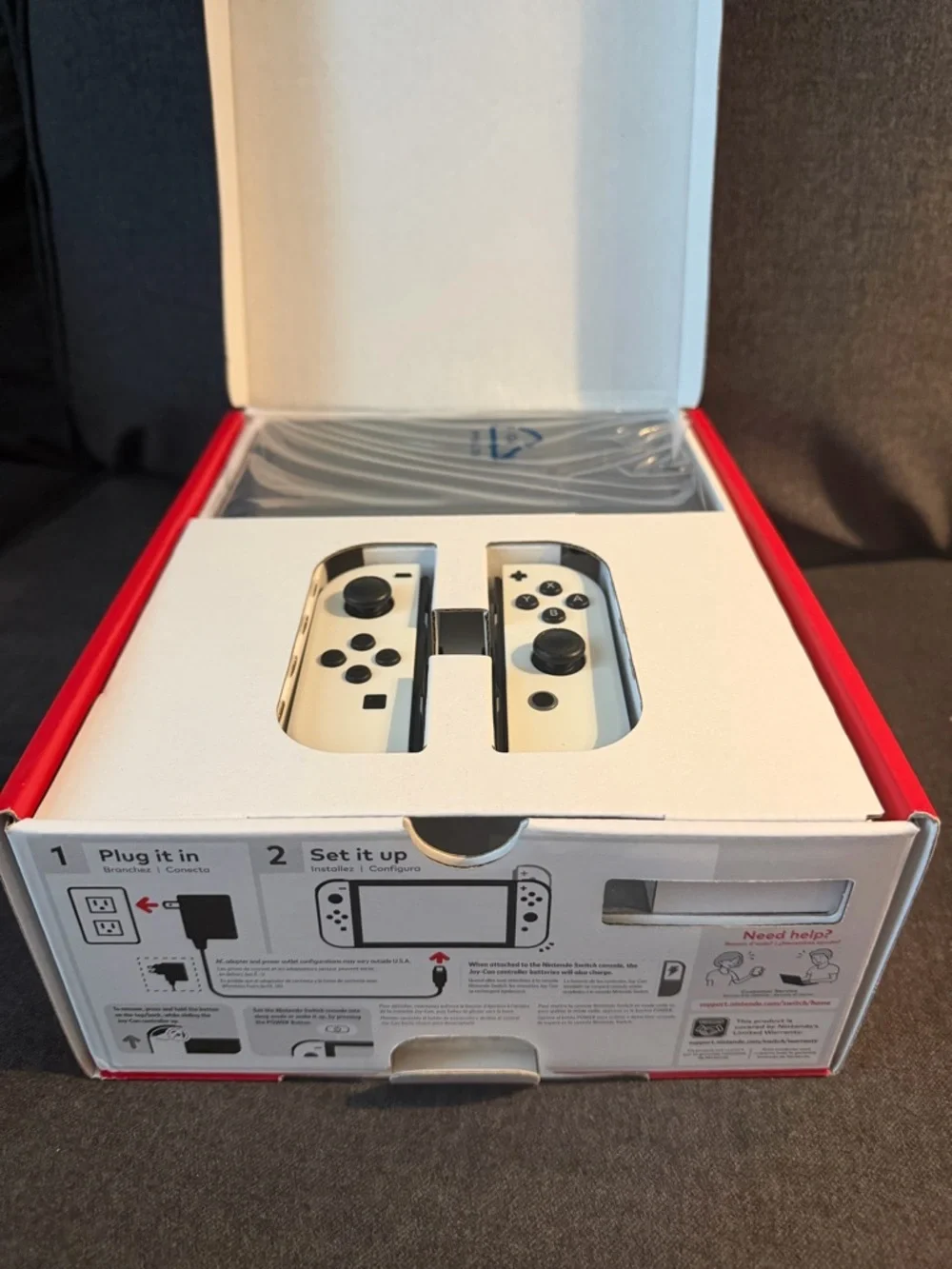 Nintendo Switch OLED Console with White Joy‑Con and White Dock 64 GB